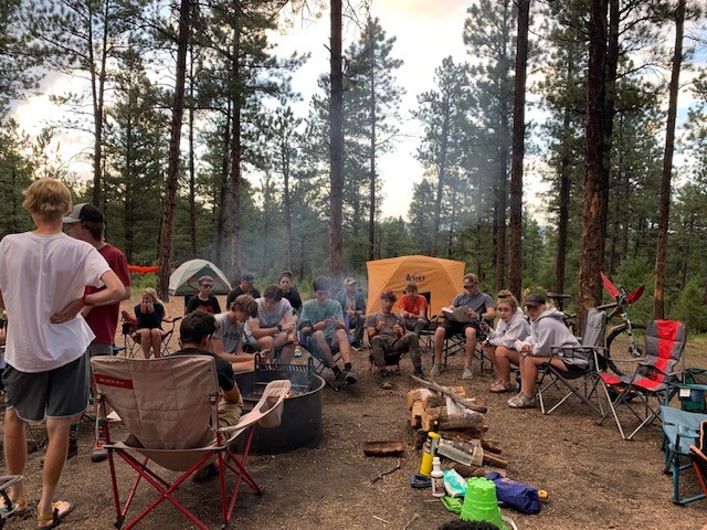Team camping